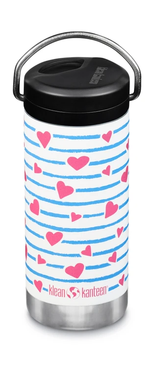 Detská termoska Klean Kanteen TKWide 355 ml so srdiečkami