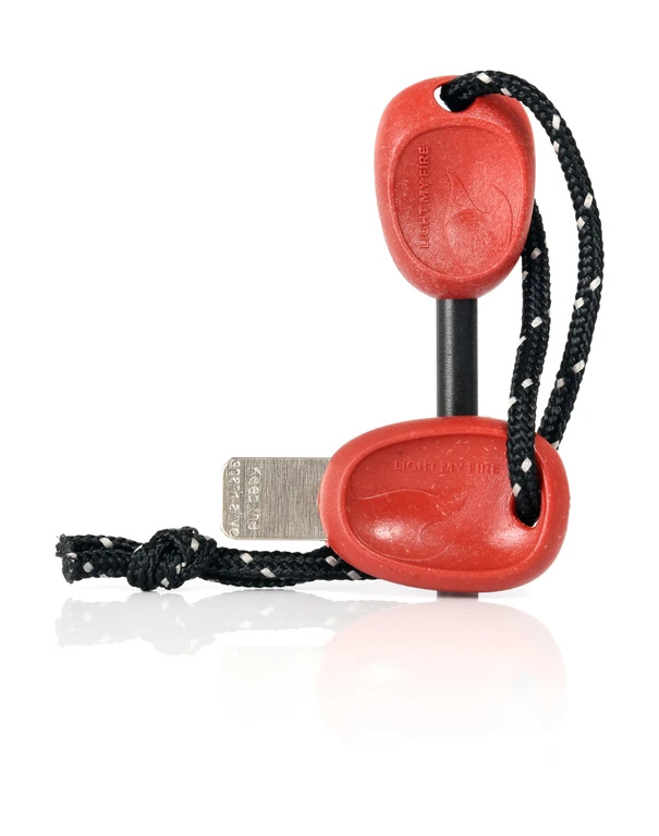 Magnéziové kresadlo Light My Fire Swedish FireSteel BIO Scout 2in1 červené