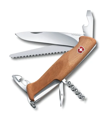 Multifunkčný nôž Victorinox Ranger 55 Wood s drevenou rúčkou