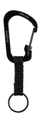 Karabína na kľúče Nite Ize SlideLock Key Ring #3 čierna