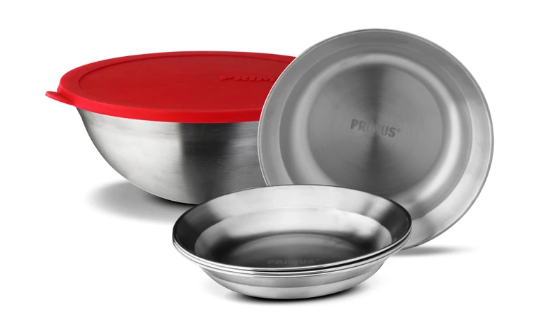 Súprava nerezových tanierov a misy Primus CampFire Serving Kit