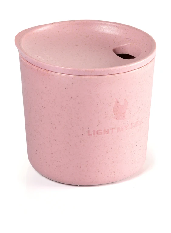 Kempingový pohár Light My Fire MyCup'n Lid Short 250 ml ružový