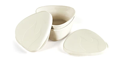 Mini dóza na jedlo Light My Fire SnapBox Original 2-Pack 175 ml krémová 2 ks