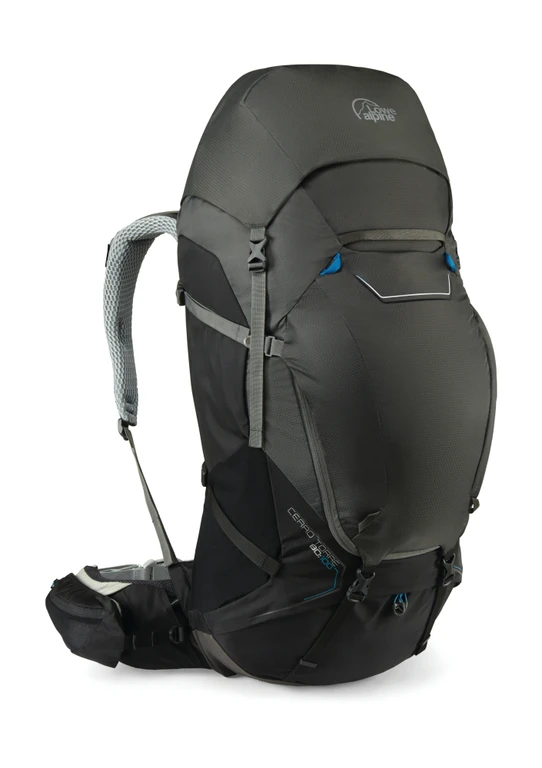 Turistický batoh 80l Lowe Alpine Cerro Torre 80:100 čierny/šedý