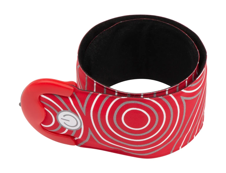 Reflexný pásik LED Nite Ize SlapLit Rechargeable Led Slap Wrap červený