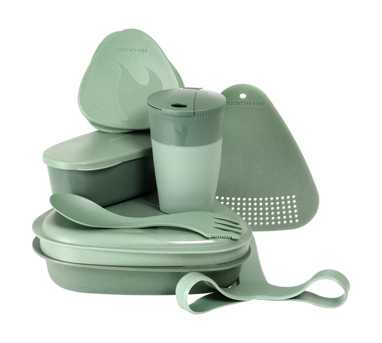 Boxy na jedlo s pohárom Light My Fire MealKit BIO zelená