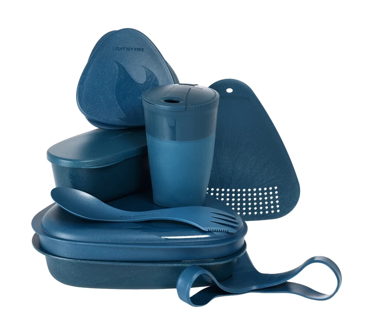 Boxy na jedlo s pohárom Light My Fire MealKit BIO modrá