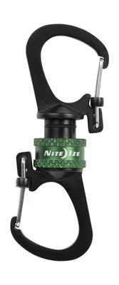 Magnetická karabína Nite Ize SlideLock 360 Magnetic Locking Dual Carabiner zelená